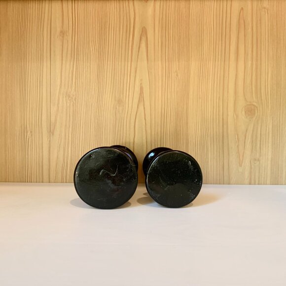 Set of 2 Hand Painted Carved Soapstone Taper Candle Holders - Picture 8 of 8